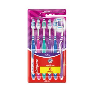 Cepillo de dientes Zip Zag Colgate original 6 pack