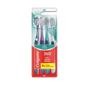 Cepillo de dientes y lengua Colgate original 4-pack
