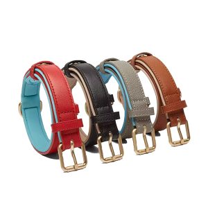 Leather and neoprene dog collar