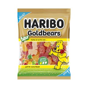 Original Haribo Golden Gold Gummies jelly 80gr - Sour