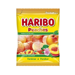 Original Haribo Peaches gummy jelly 80gr