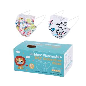 Kids' face mask 3 layers 50 pcs